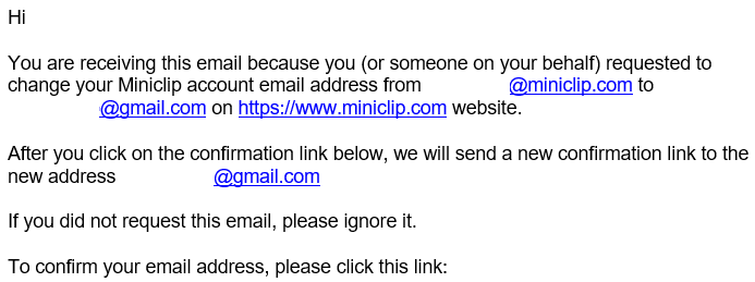 change your email miniclip player