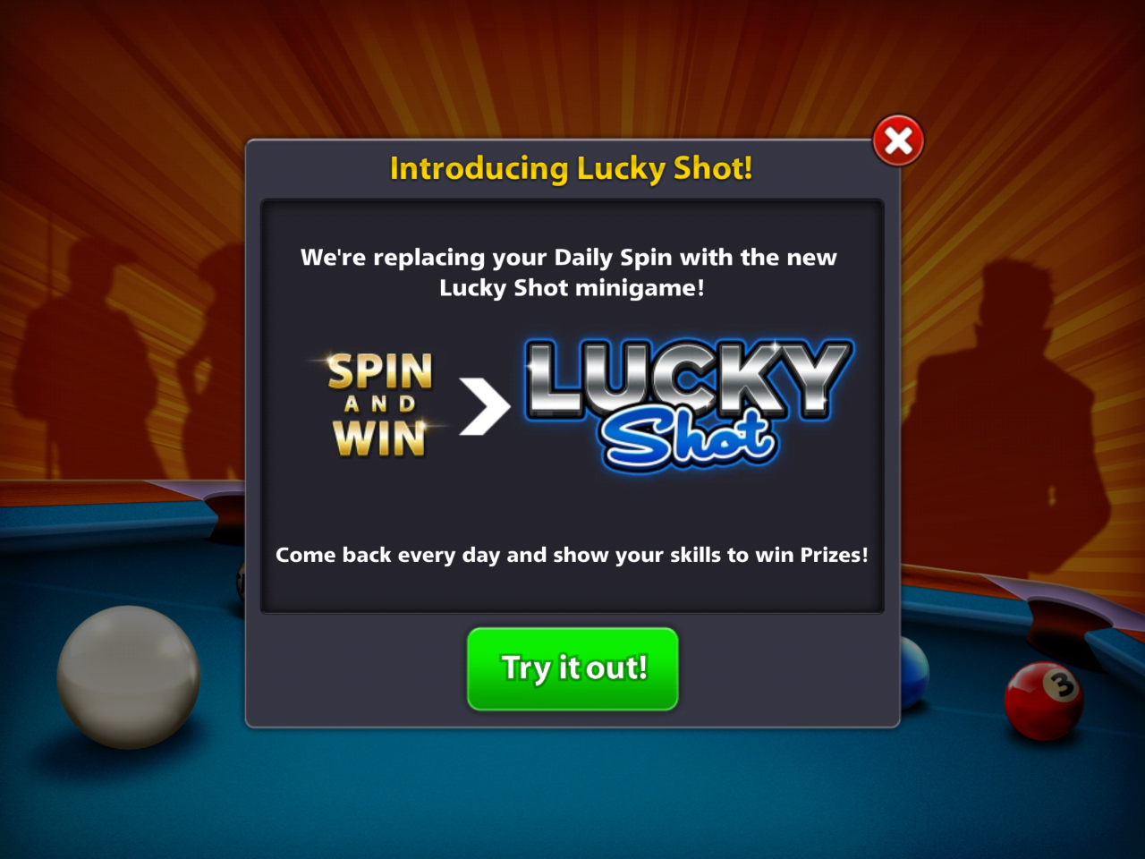 Lucky eight ball