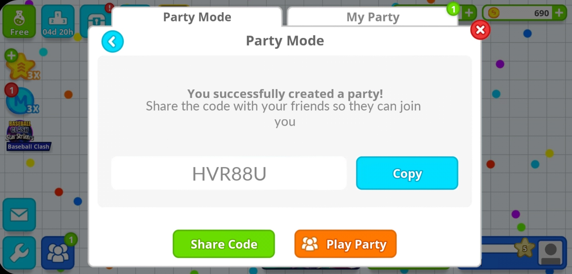 Agar.io Mobile (MODE PARTY) Public Group